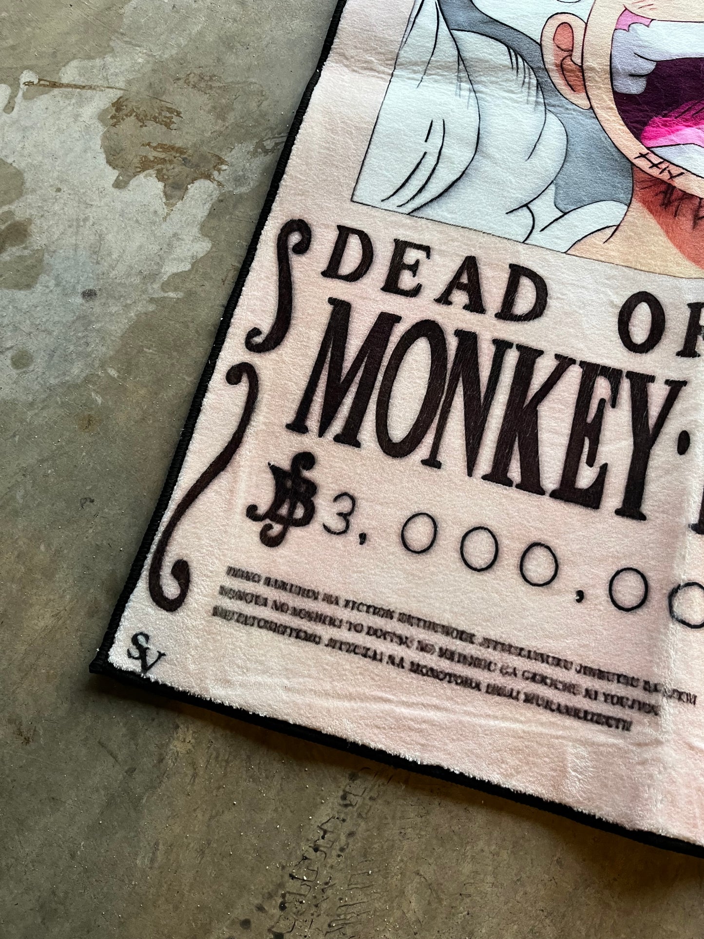 Luffy Gear 5 Wanted Rug