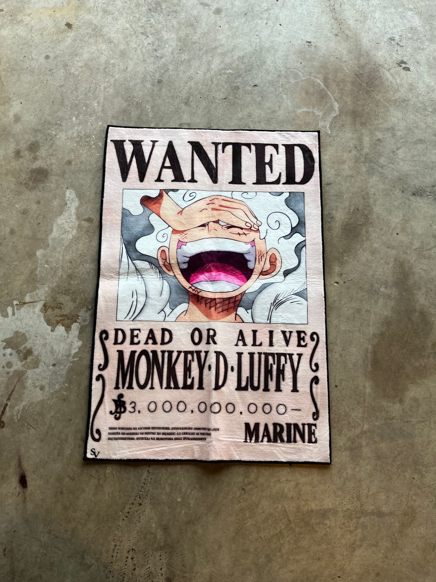 Luffy Gear 5 Wanted Rug