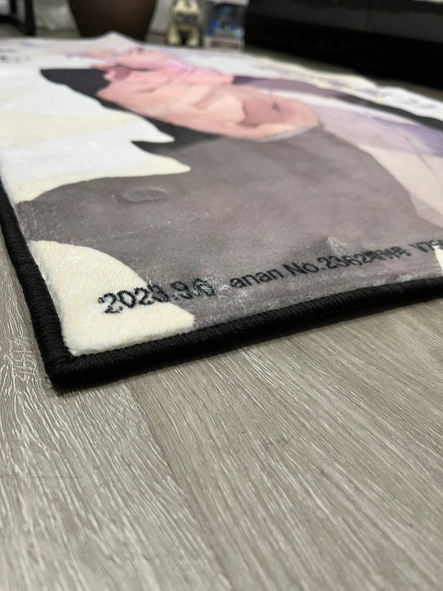 White Gojo Anime Cover Rug