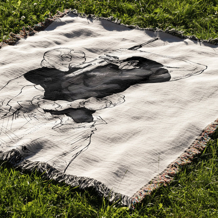 Cursed Slayer Woven Blanket Tapestry Custom