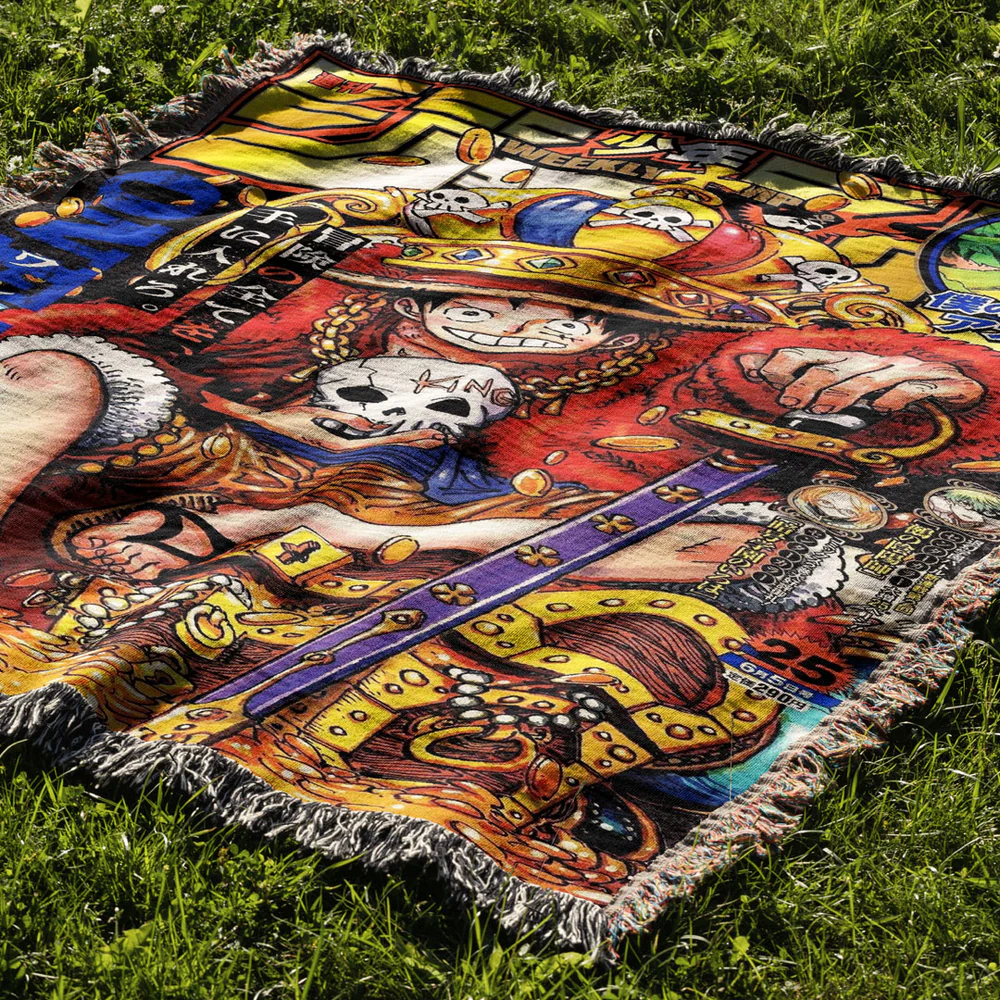 King of Pirates Custom Woven Blanket Tapestry