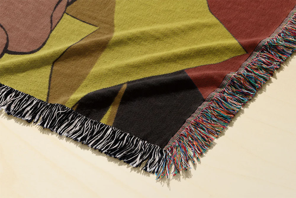 Cowboy 1 Woven Blanket Tapestry