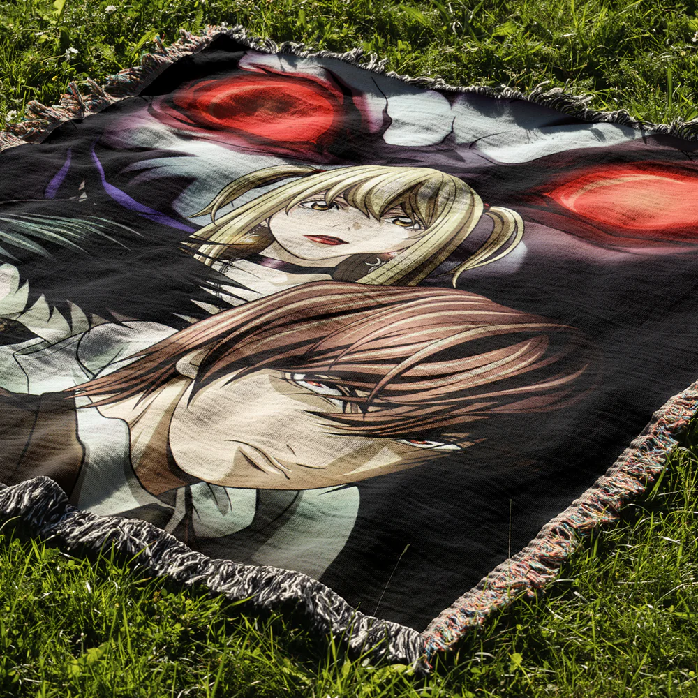 Book of Death Woven Blanket Tapestry