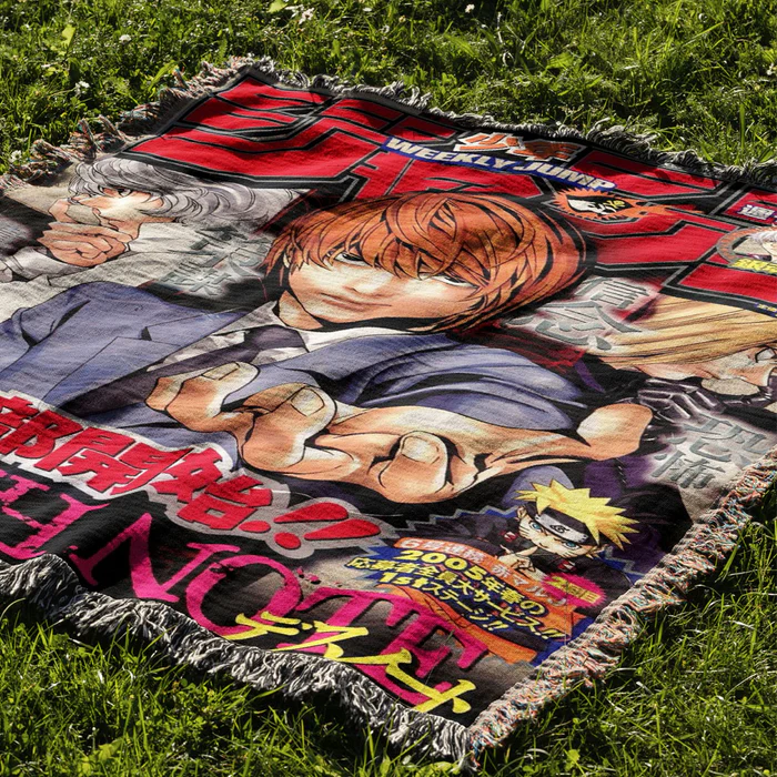 Book of Death Woven Blanket Tapestry