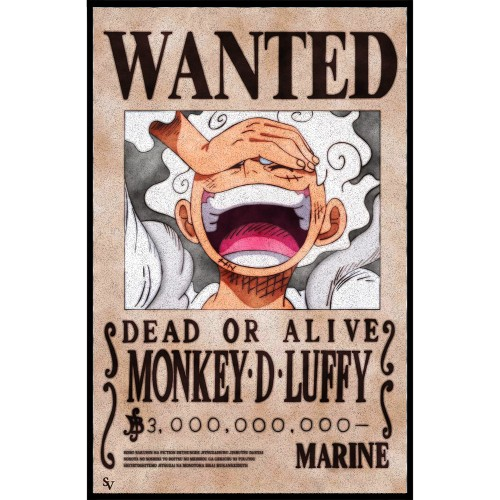 Luffy Gear 5 Wanted Rug
