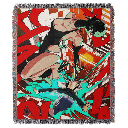 Chainsaw 3 Custom Woven Blanket Tapestry