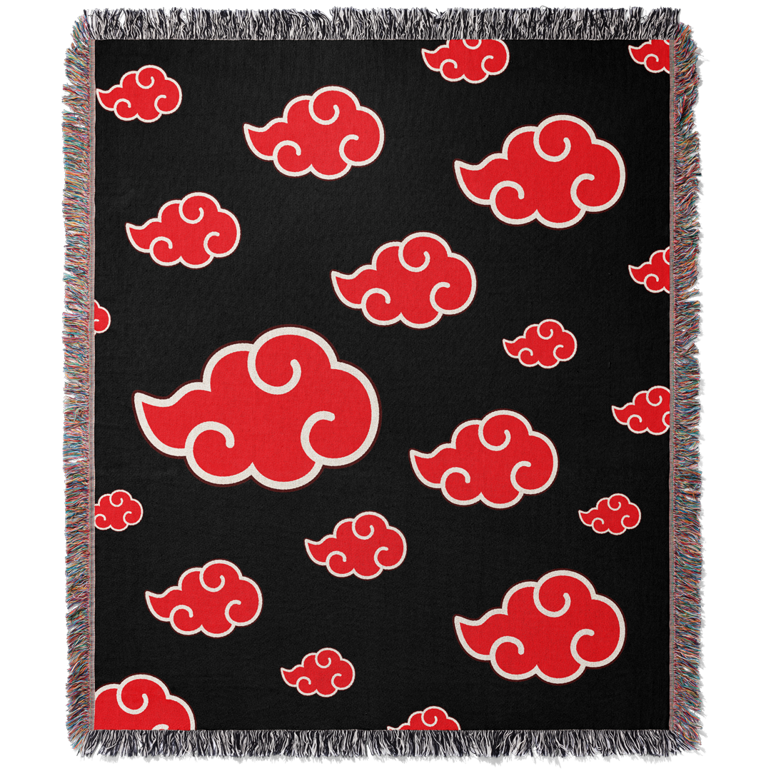 Crimson Clouds Custom Woven Blanket Tapestry