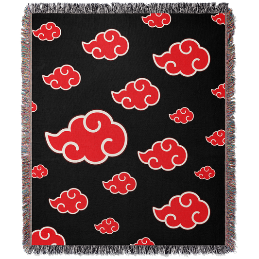 Crimson Clouds Custom Woven Blanket Tapestry