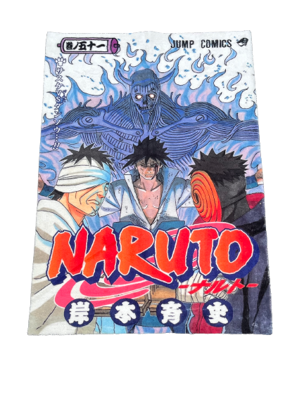 Sasuke Uchiha Rinnegan Manga Cover Rug