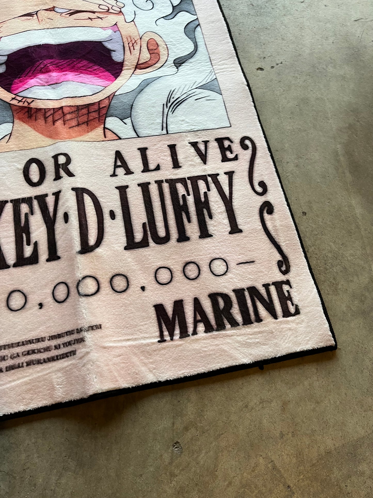 Luffy Gear 5 Wanted Rug