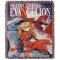Neon Genesis Evangelion anime tapestry - hand-woven 50x60 in anime wall hanging & wall decor