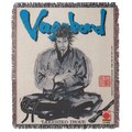 Vagabond Samurai anime tapestry - hand-woven 50x60 in anime wall hanging & wall decor