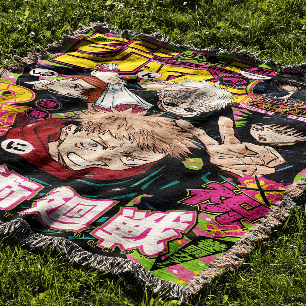 Cursed Technique 2 Custom Woven Blanket Tapestry