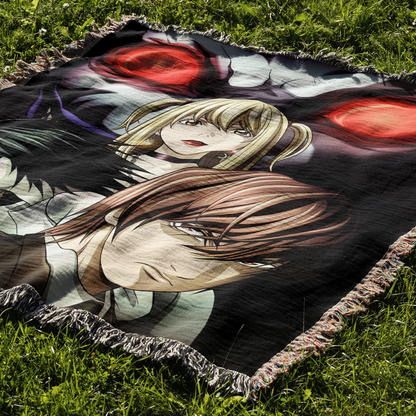 Book of Death Woven Blanket Tapestry