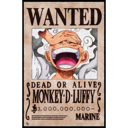 Luffy Gear 5 Wanted Rug